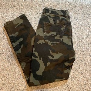 Camouflage corduroy jeans. Sz 2